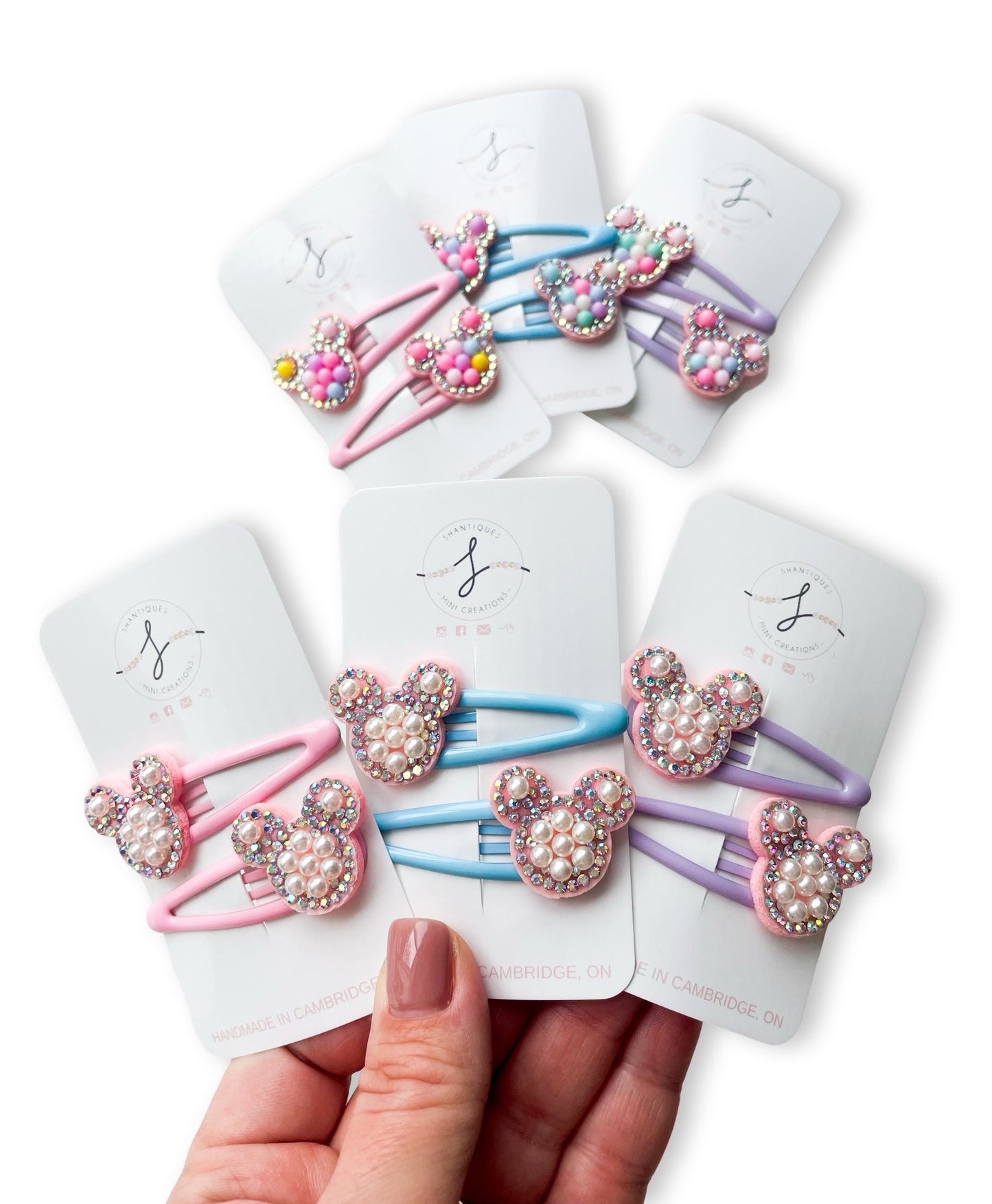 Snap Clip Sets - Pastel Mouse