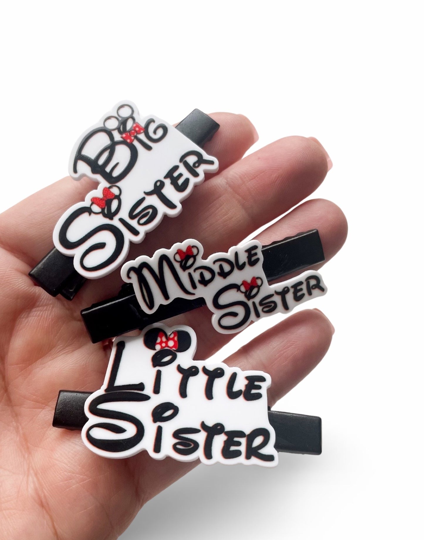 Mouse Sister Series - Alligator Bar Clips