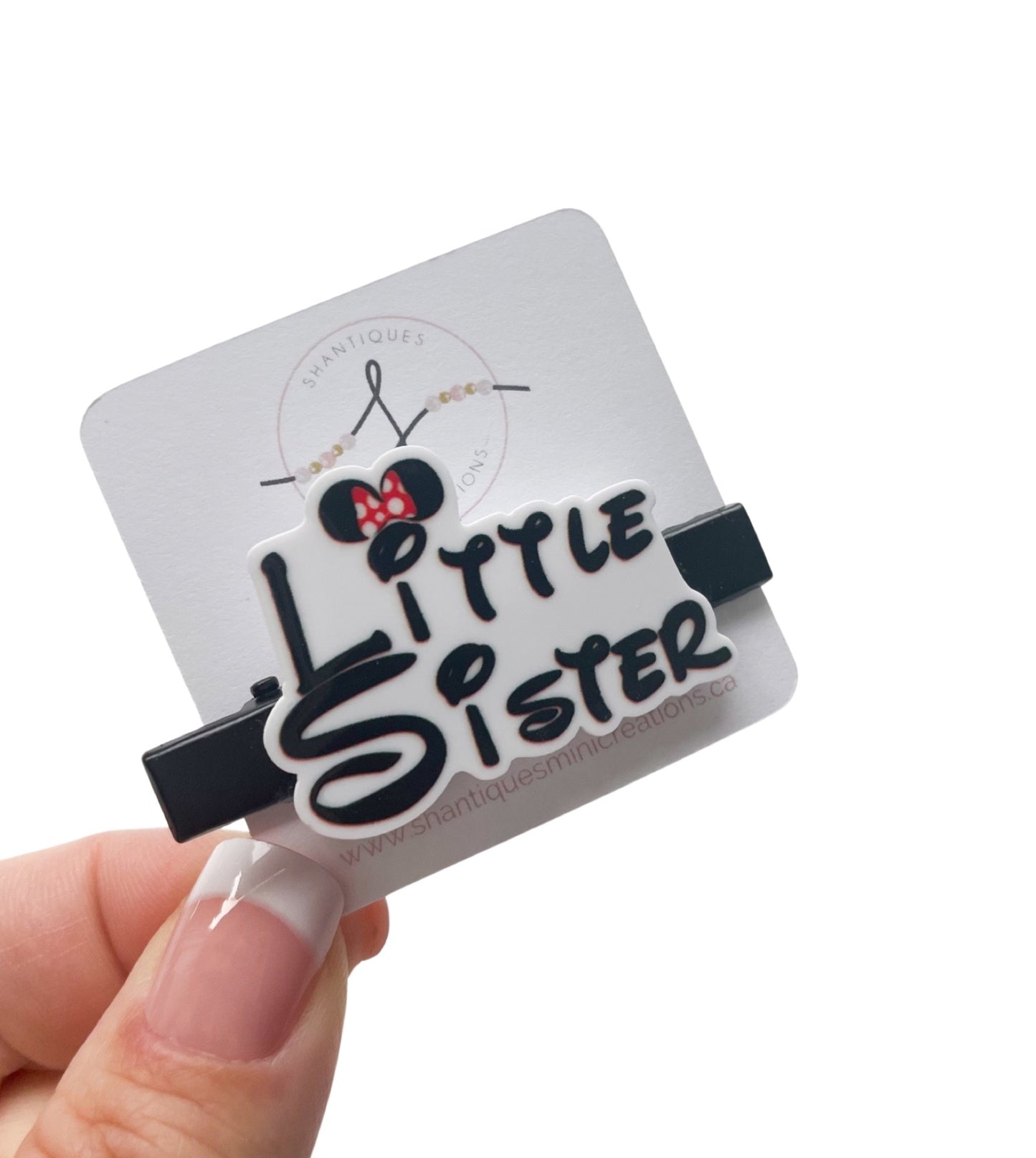 Mouse Sister Series - Alligator Bar Clips