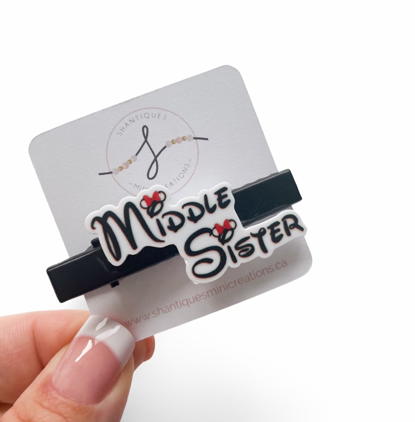 Mouse Sister Series - Alligator Bar Clips