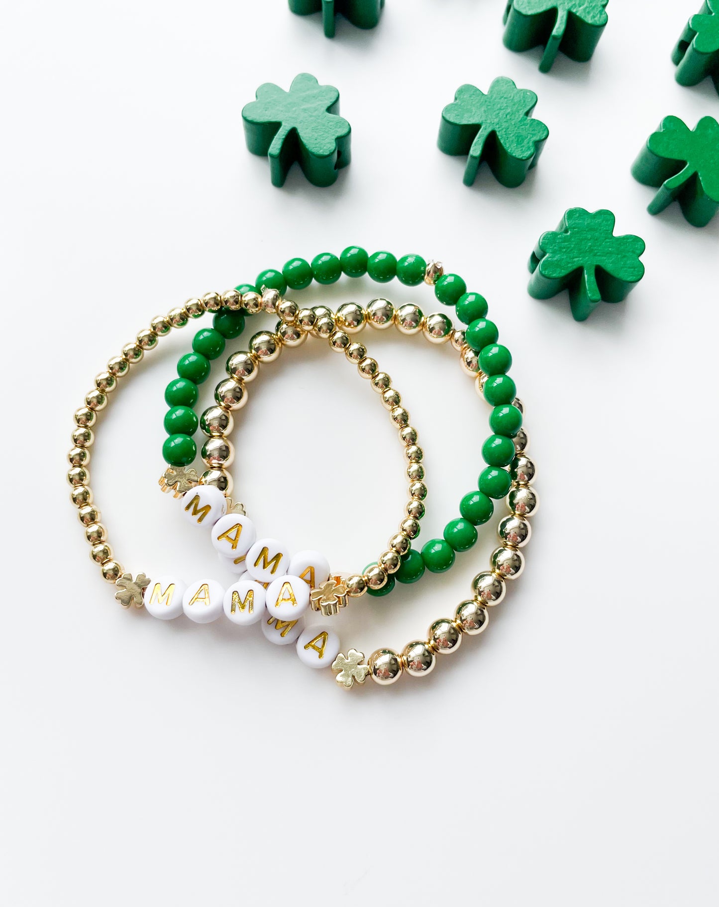 14K Gold Plated Shamrock - Bracelets