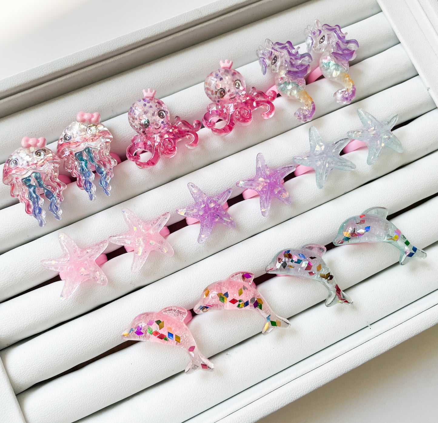 Rings - Glitter Ocean Creatures