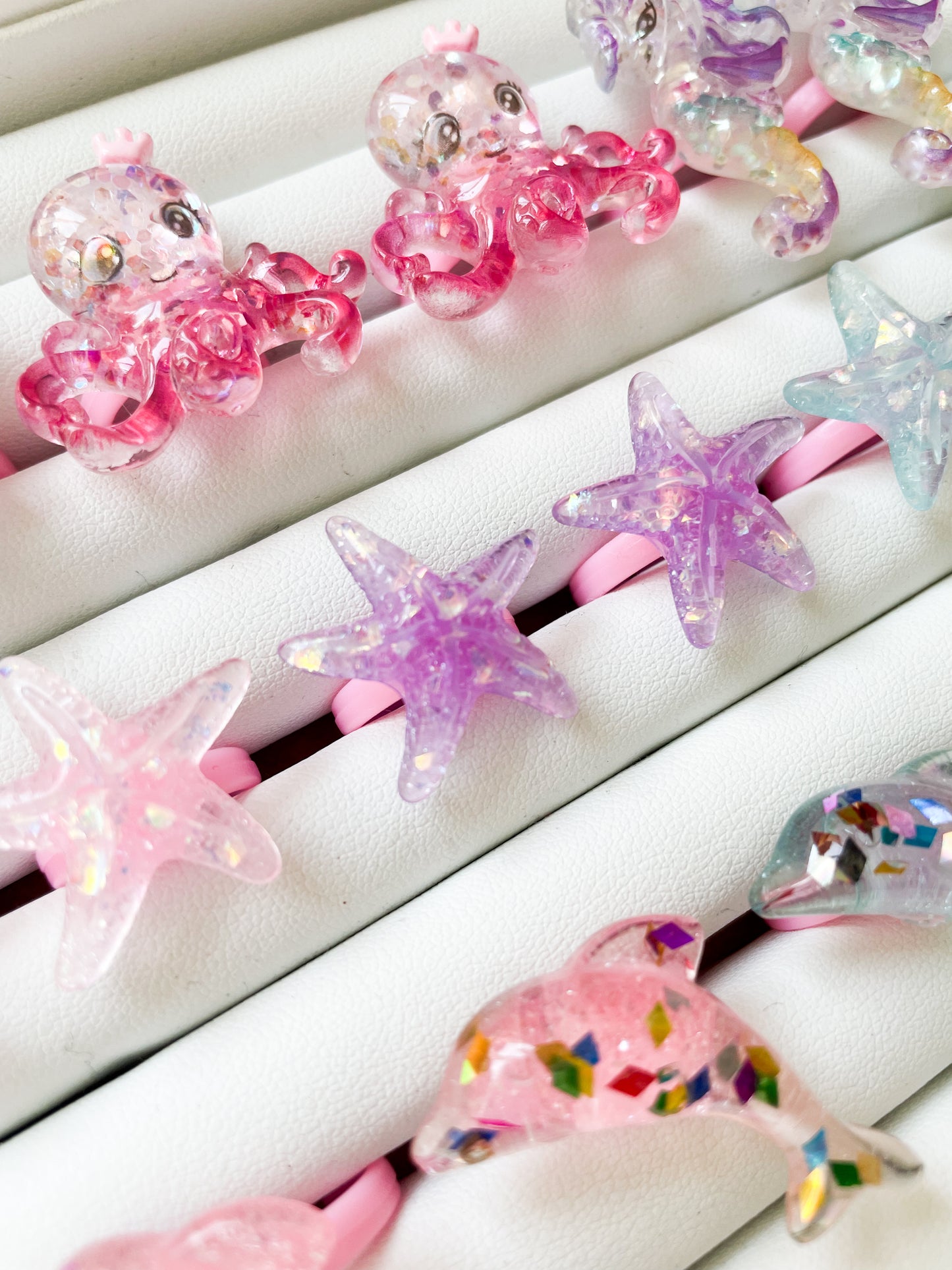 Rings - Glitter Ocean Creatures