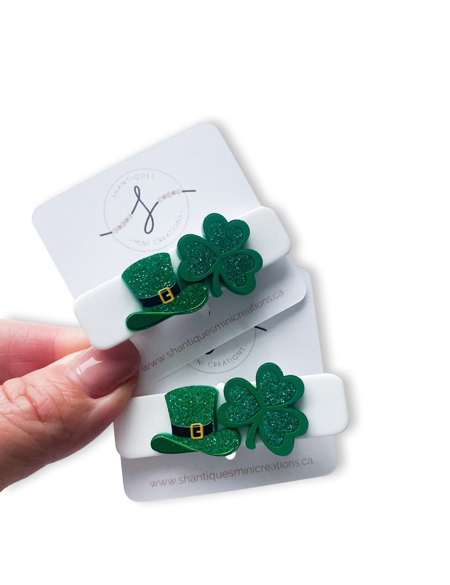 St Paddy's Day - Alligator Bar Clips