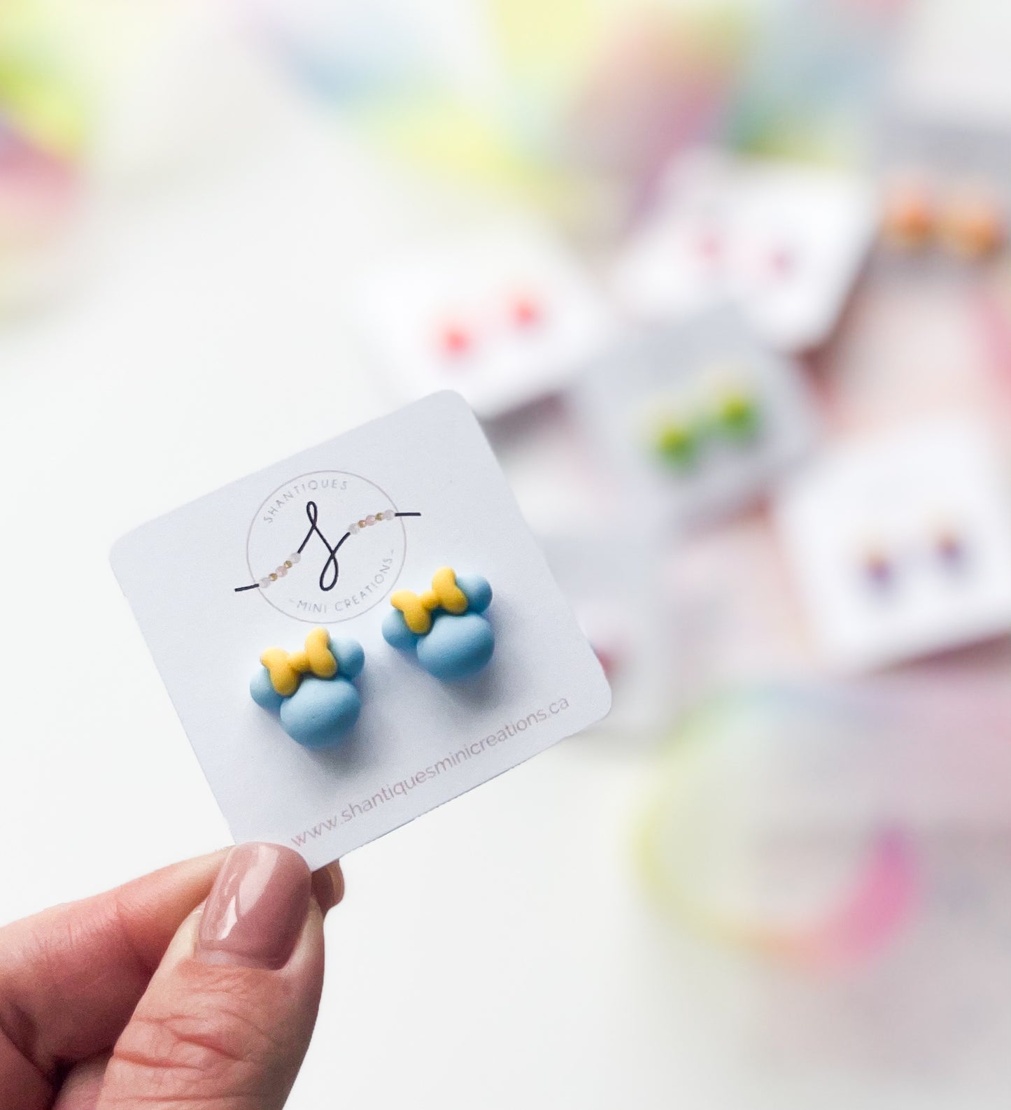Earrings - Pastel Mouse