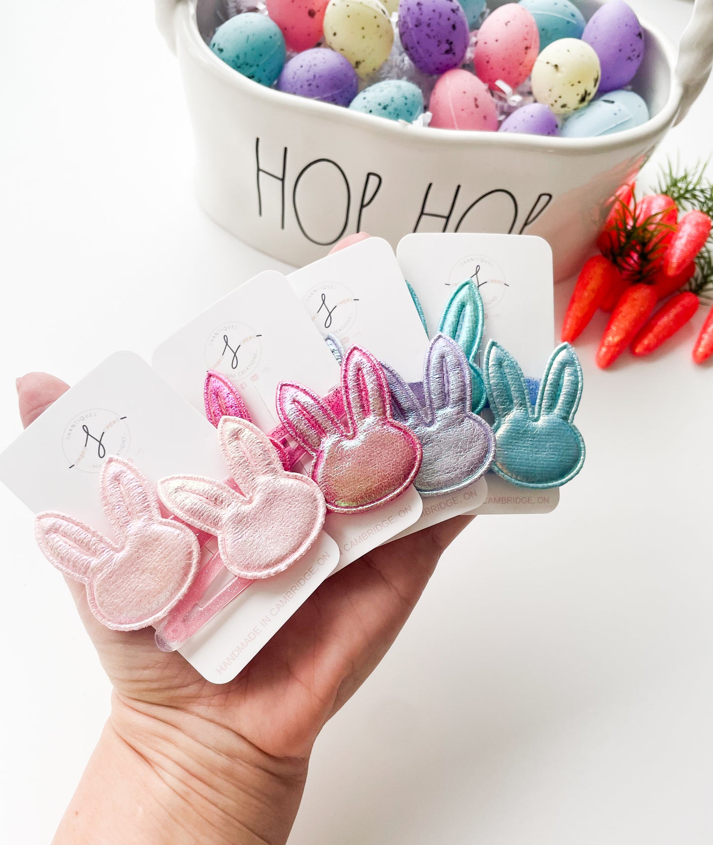 Snap Clip Sets - Metallic Bunnies