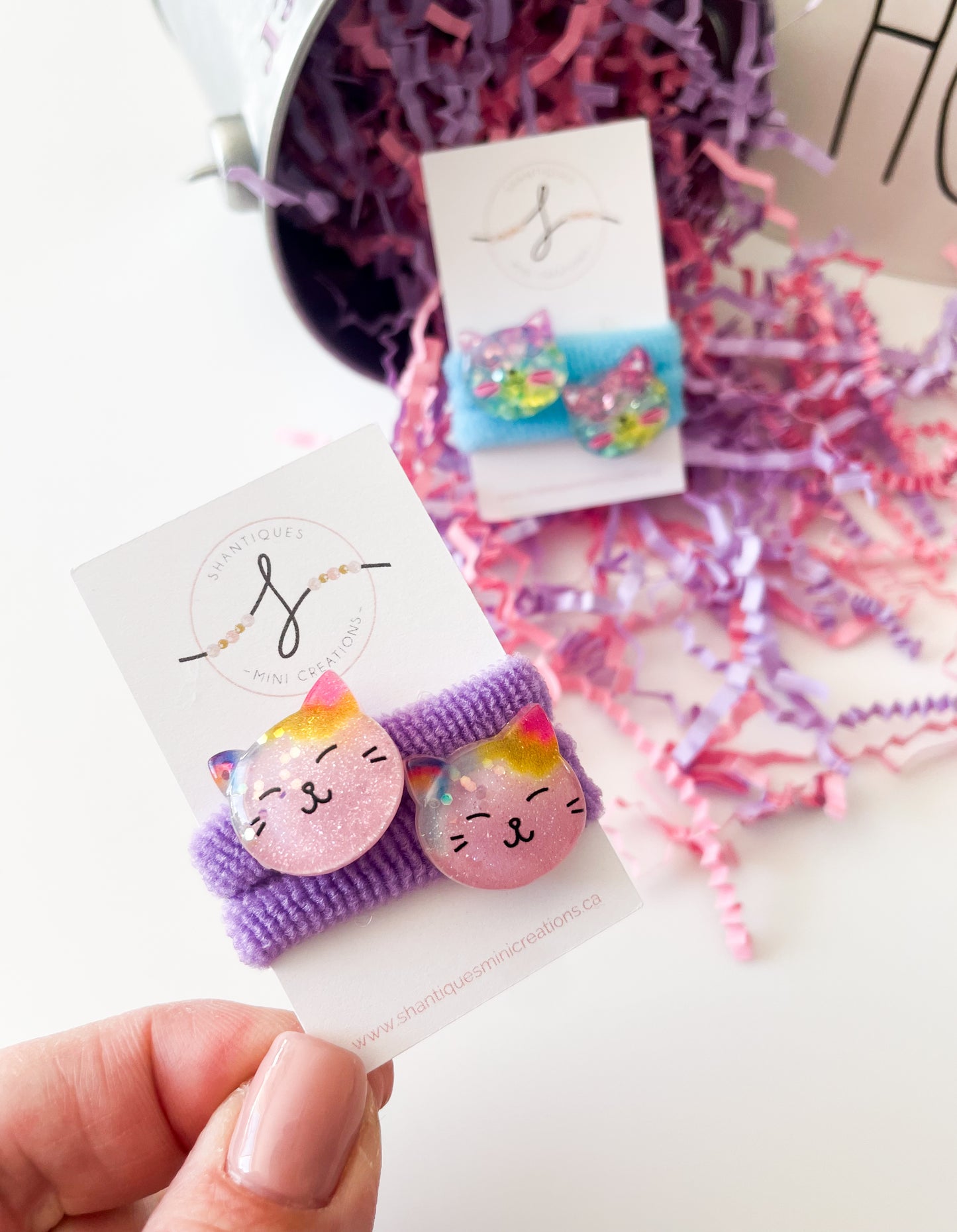 Piggy Ties - Glitter Cats