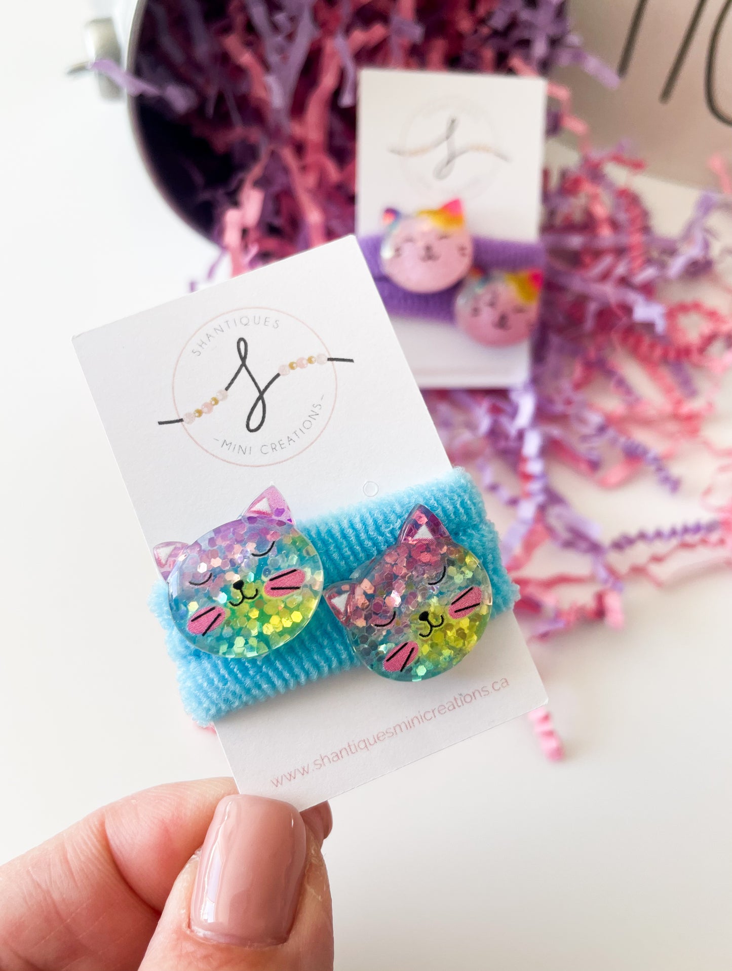 Piggy Ties - Glitter Cats