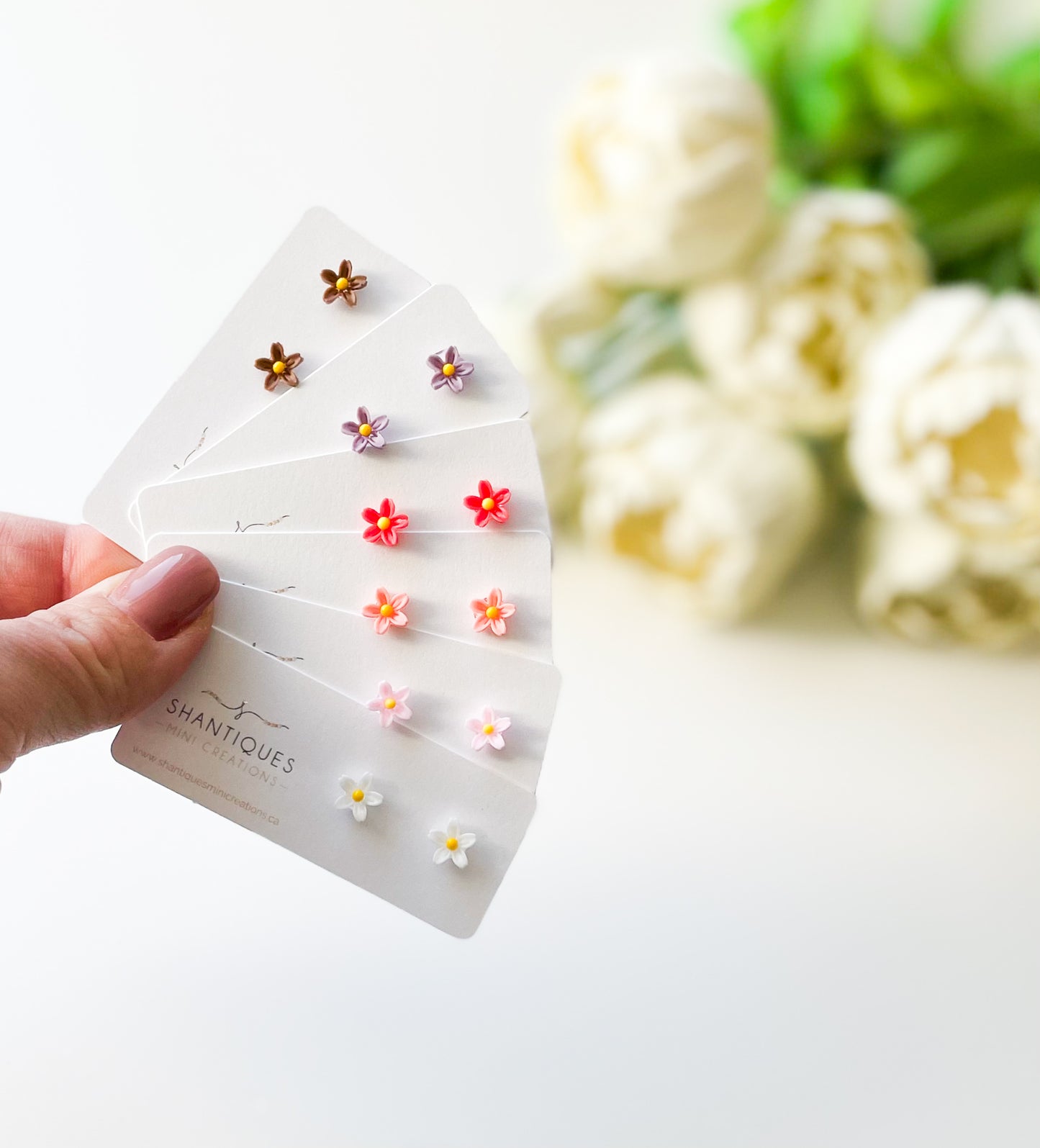 Earrings - Micro Spring Flowers