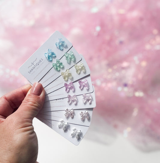 Earrings - Pastel Bows