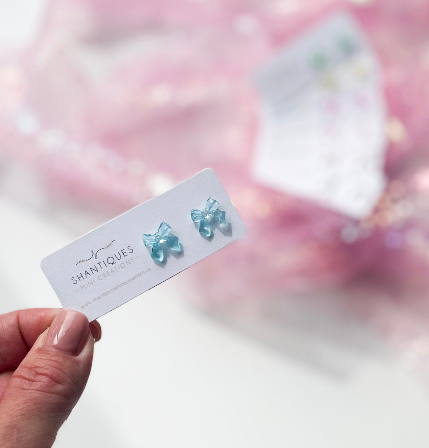 Earrings - Pastel Bows