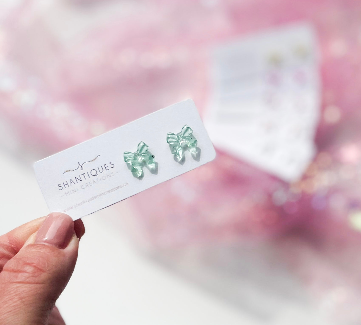 Earrings - Pastel Bows