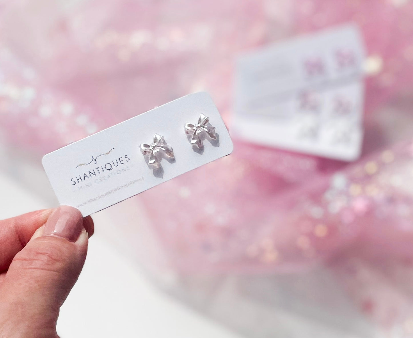 Earrings - Pastel Bows