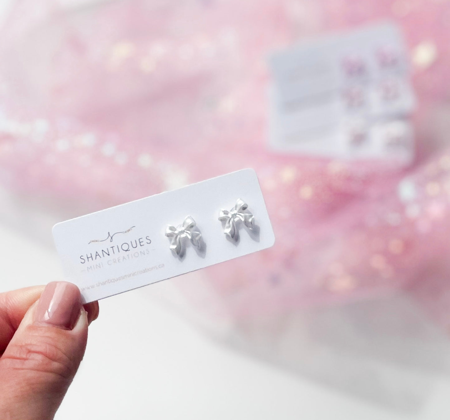 Earrings - Pastel Bows