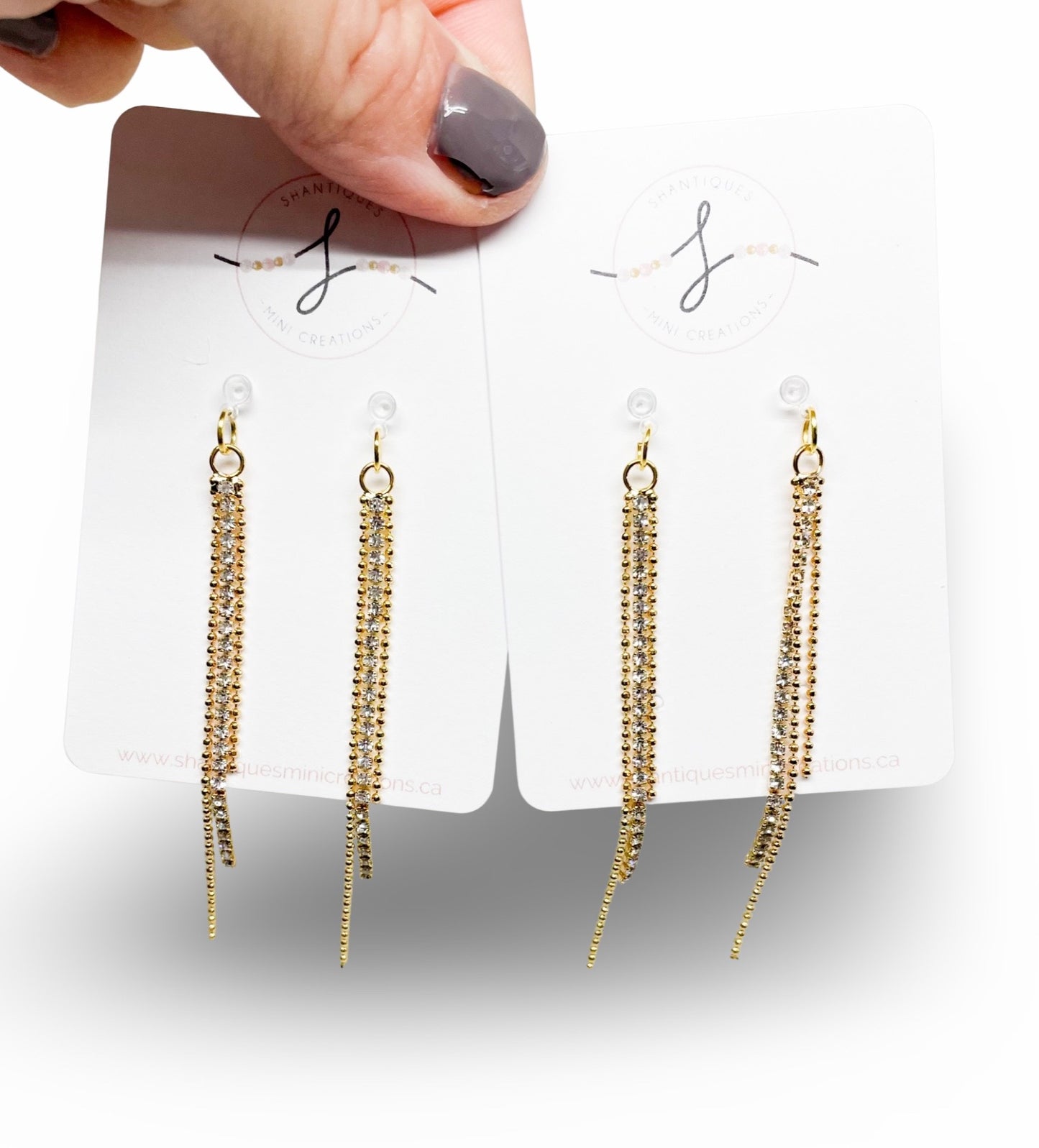 Diamond Drops - Dangle Earrings