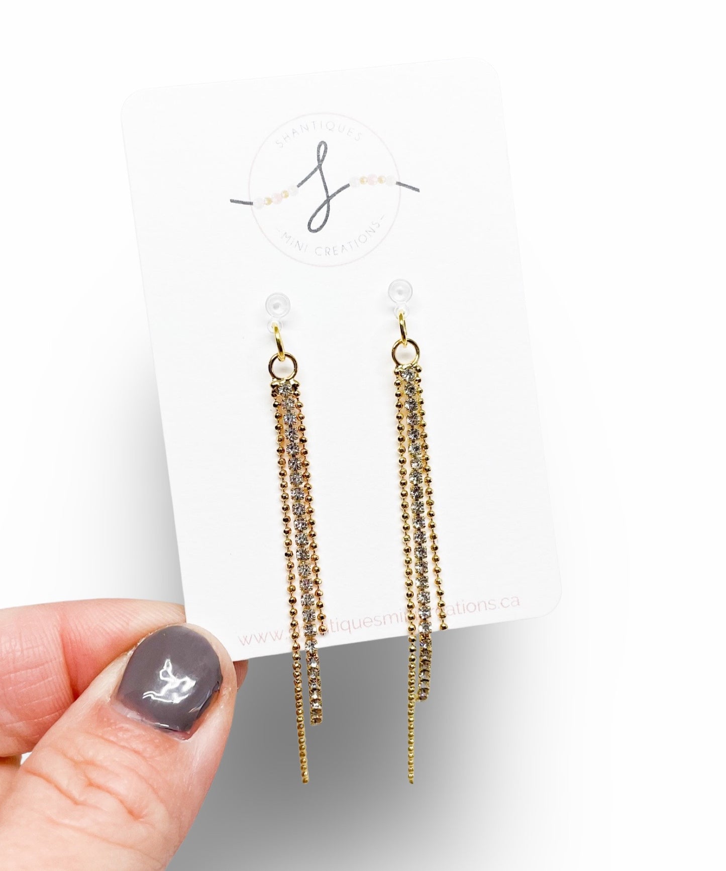 Diamond Drops - Dangle Earrings