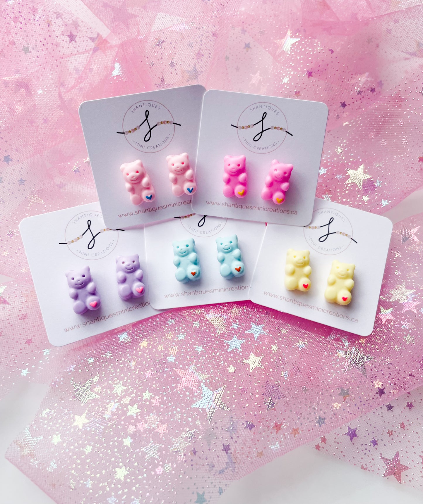 Earrings - Pastel Gummy Bears