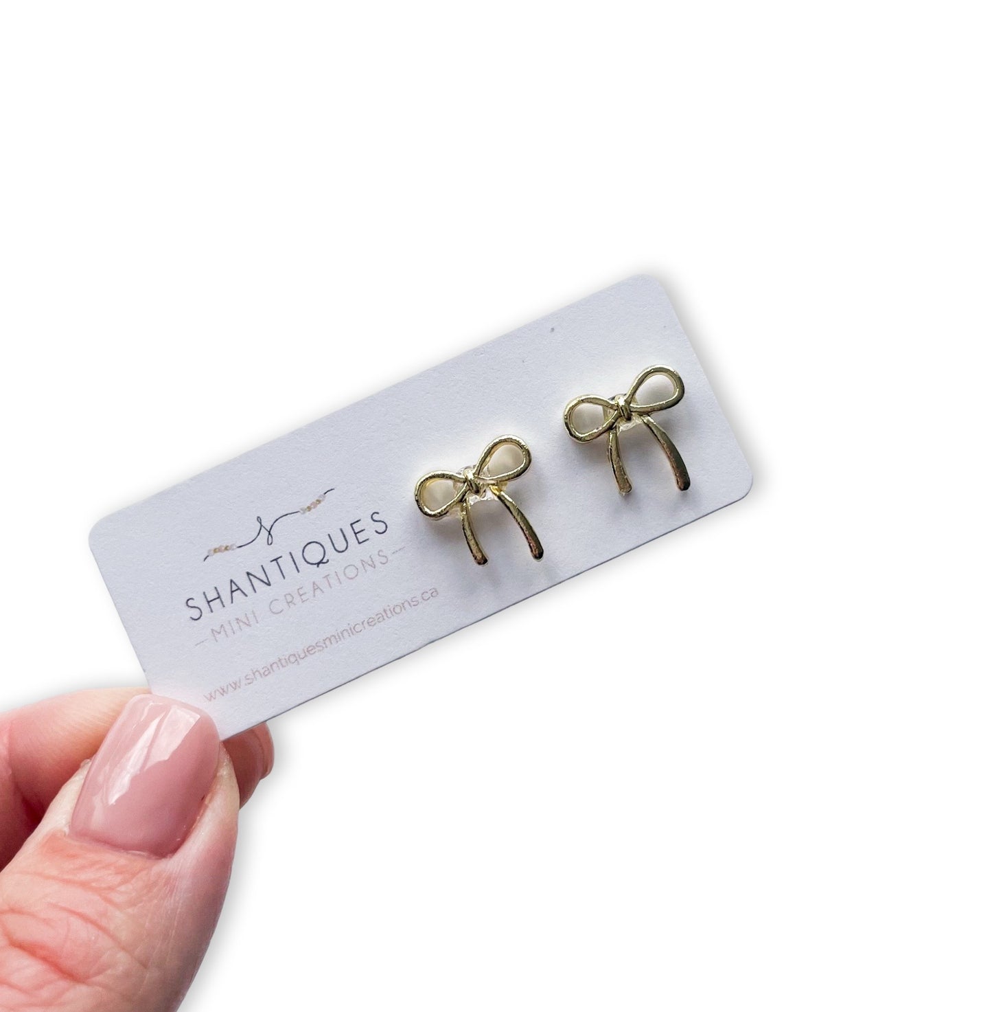 Earrings - Metallic Statement Bows