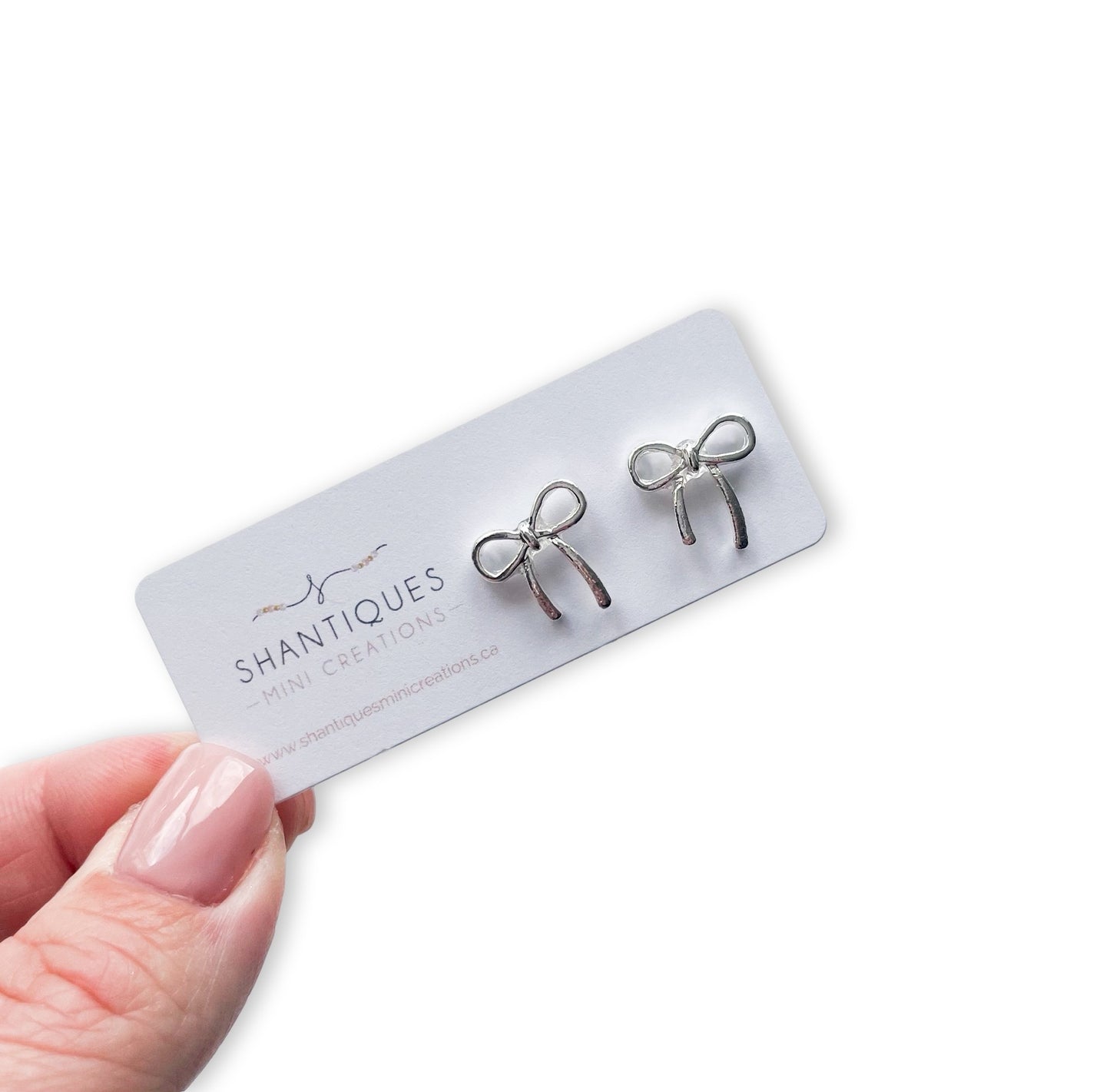 Earrings - Metallic Statement Bows