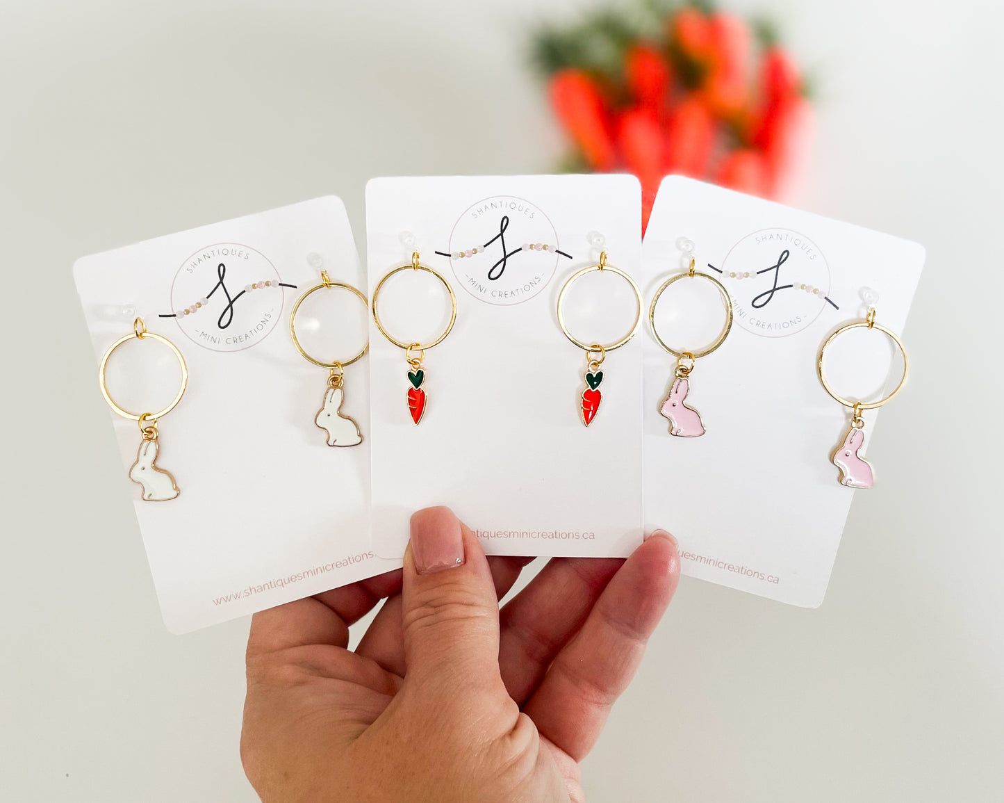 Dangle Earrings - 14K Gold Plated Easter