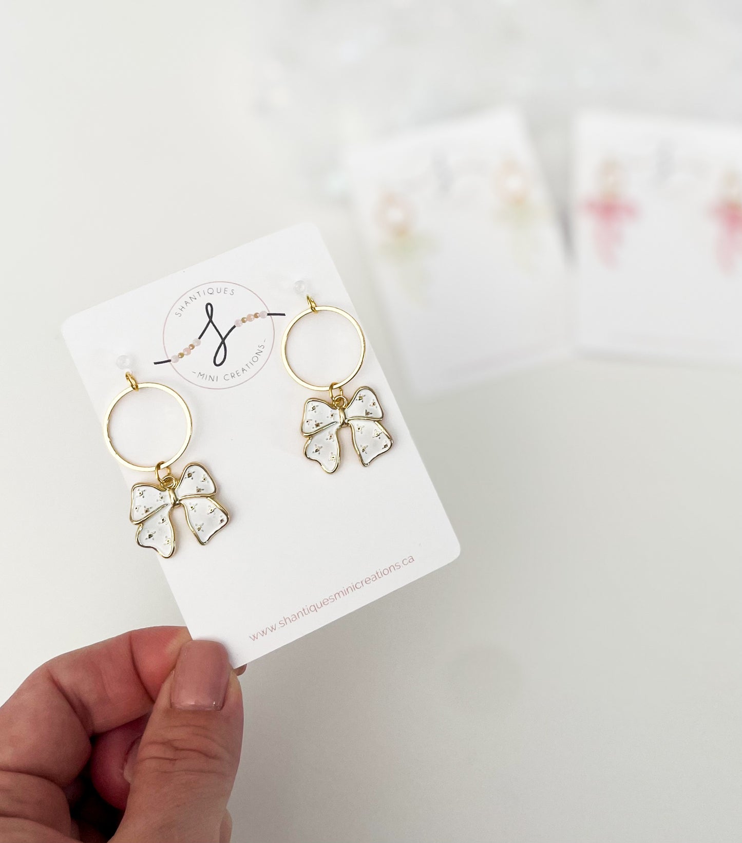 Dangle Earrings - Spring Bows