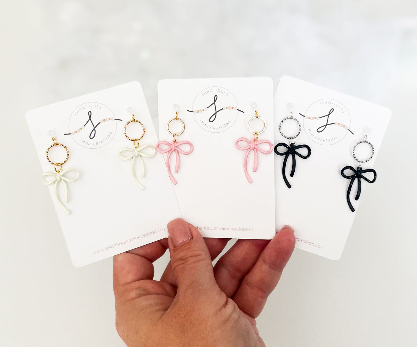 Dangle Earrings - Spring Bows