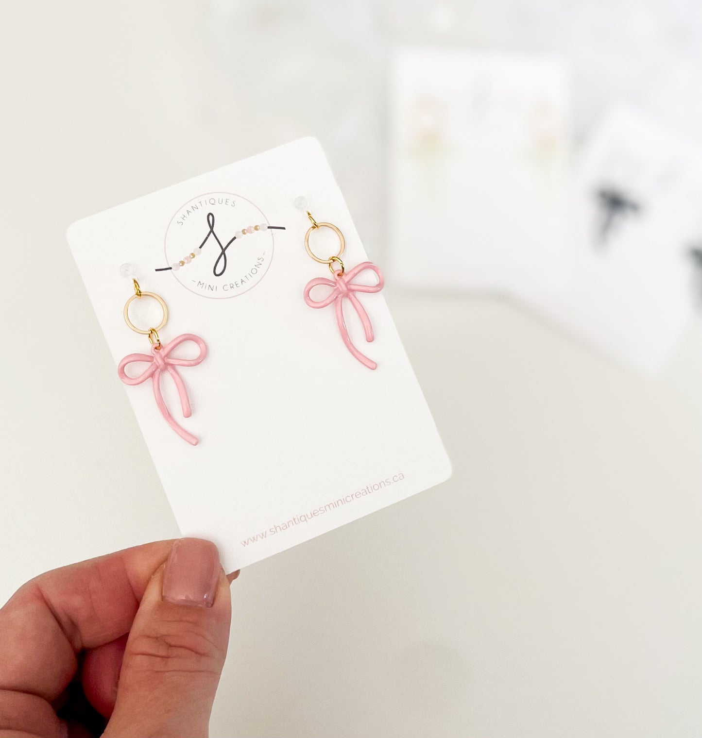 Dangle Earrings - Spring Bows