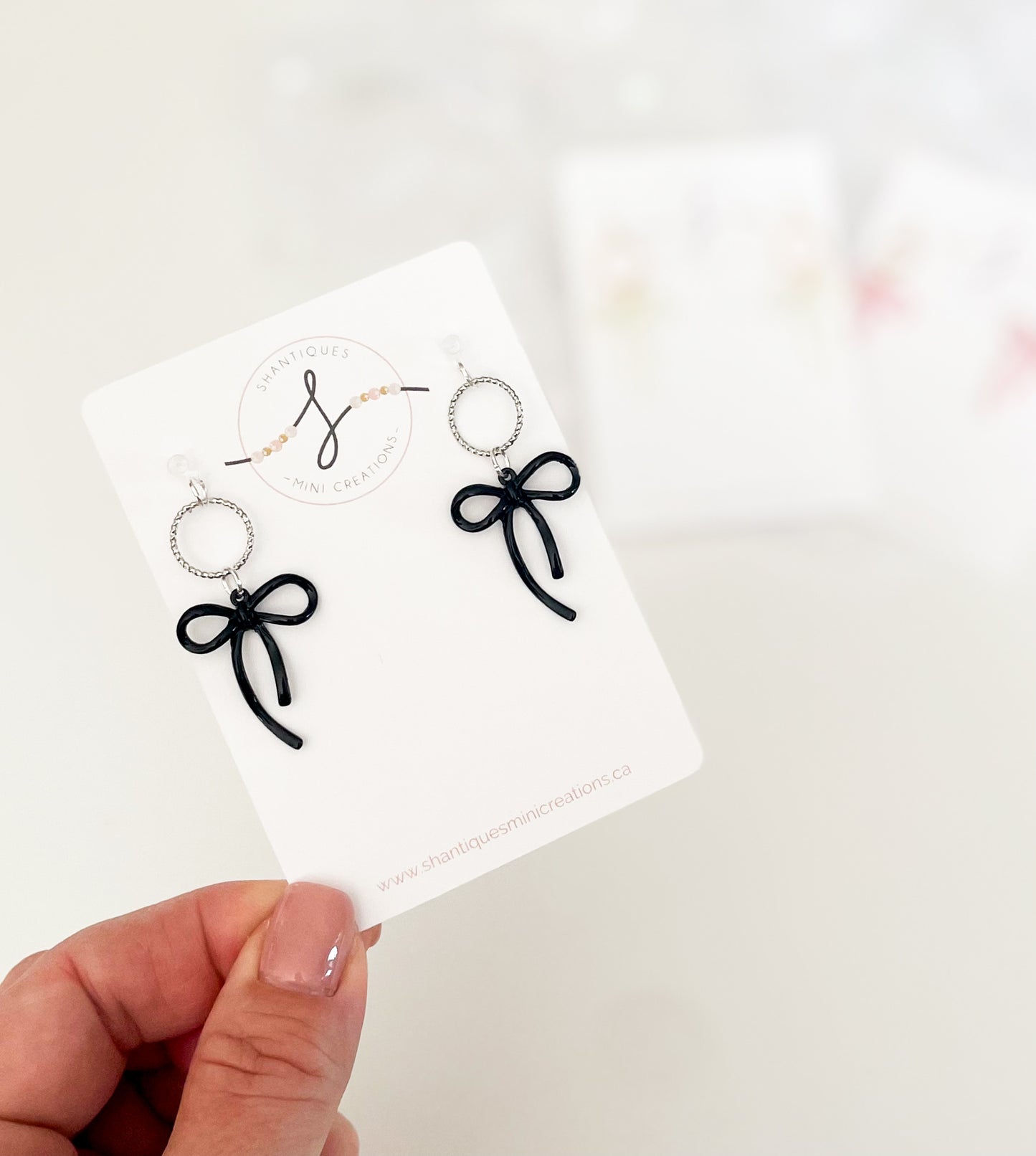 Dangle Earrings - Spring Bows