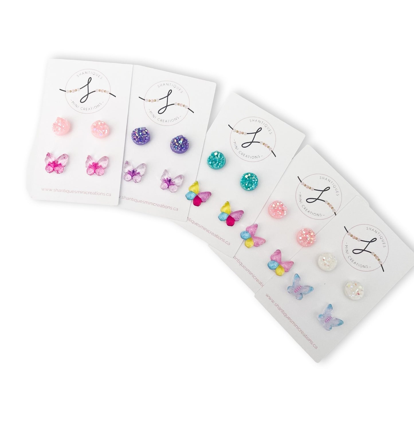 Duo Earrings - Flowers / Butterflies