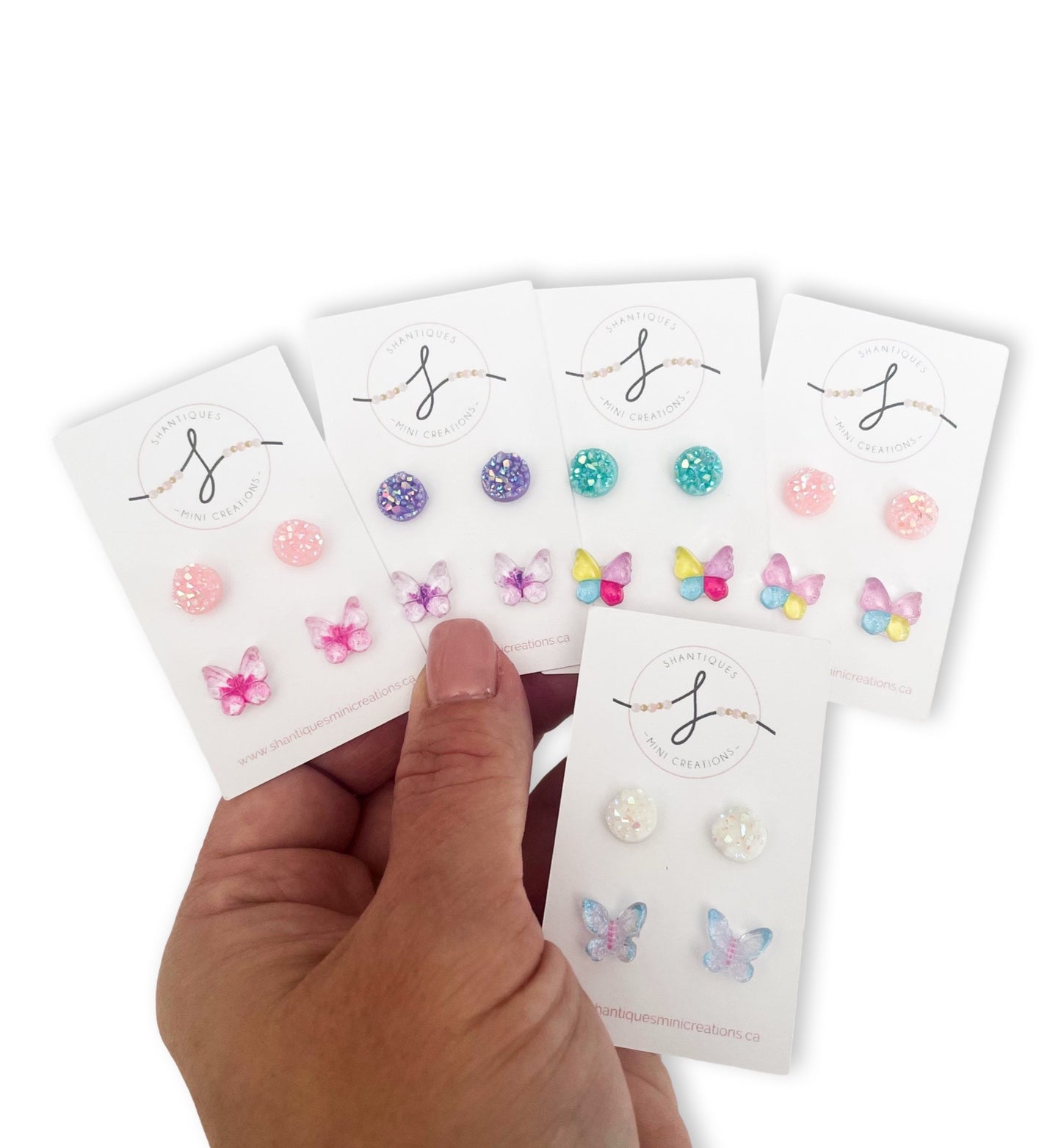 Duo Earrings - Flowers / Butterflies
