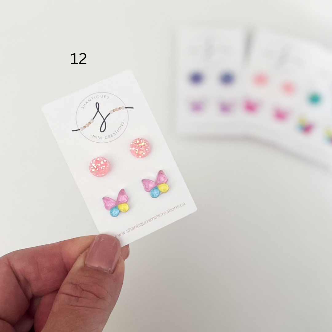 Duo Earrings - Flowers / Butterflies