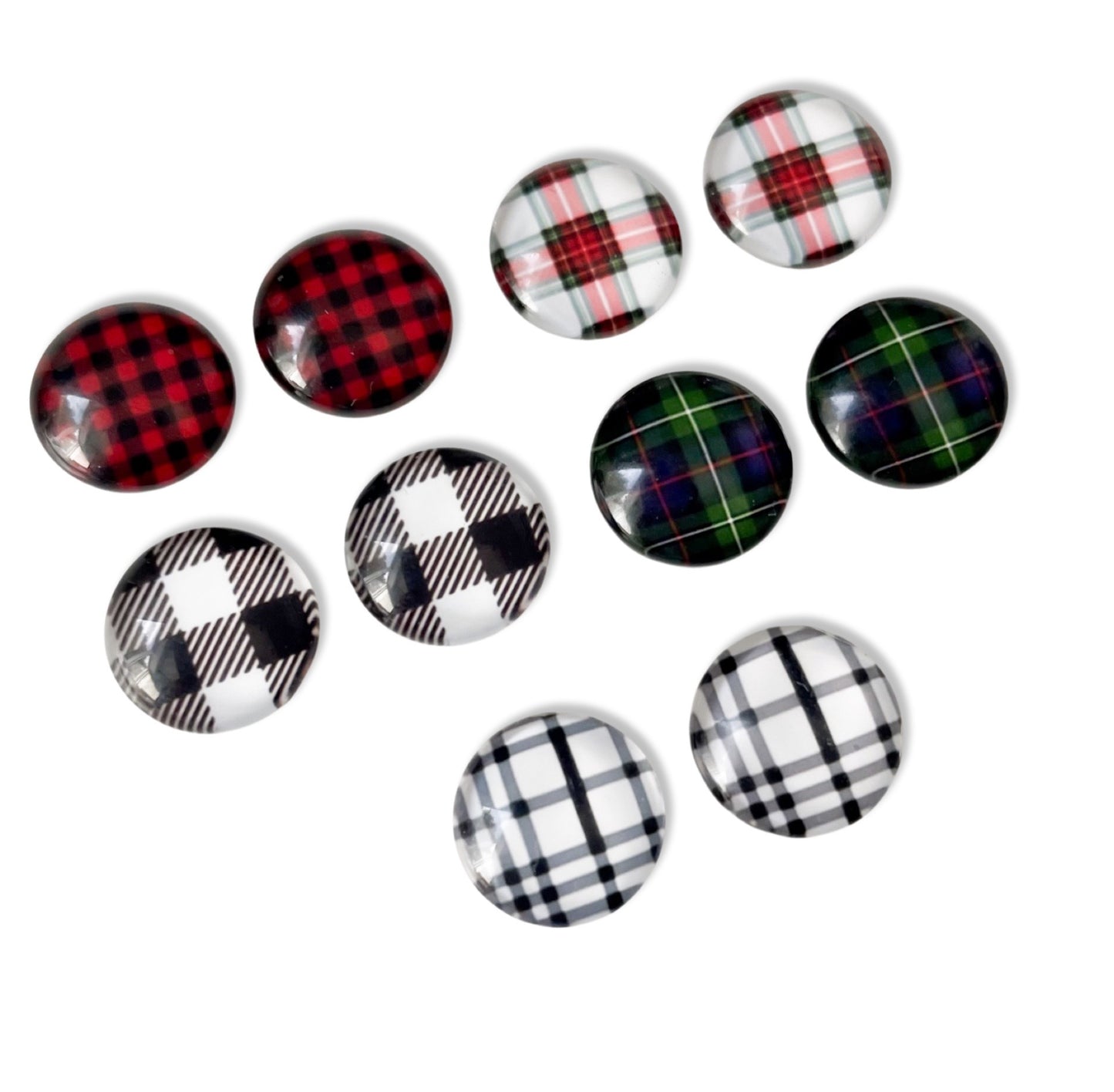 Earrings - Holiday Plaid