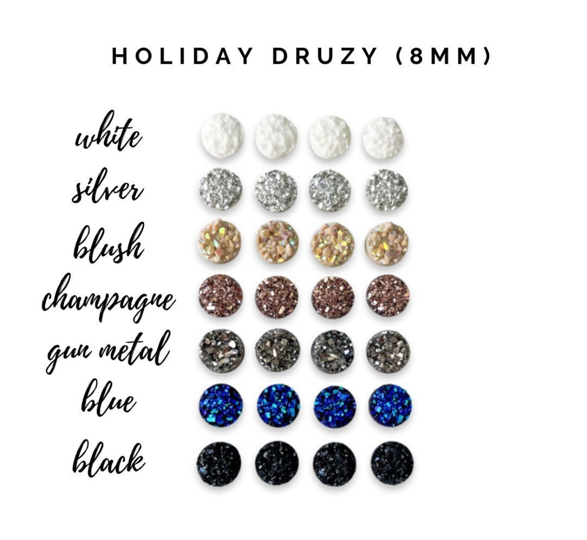 Druzy Circles - Earrings