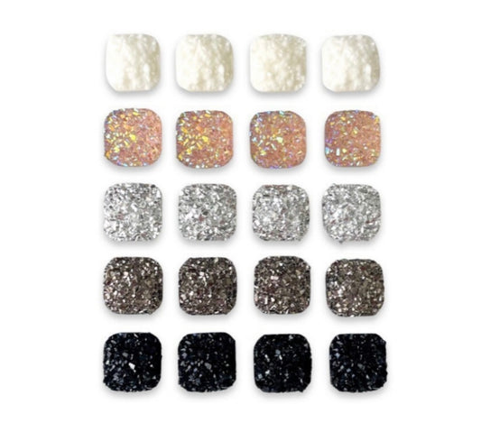 Earrings - Druzy Squares