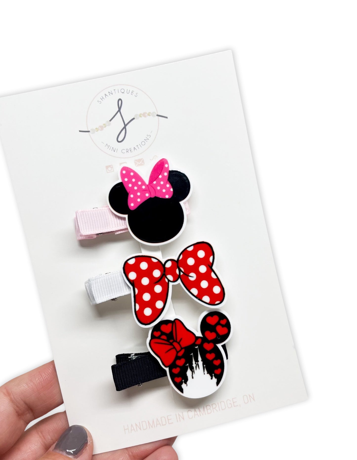 Mouse - Trio Non Slip Hair Clip Set
