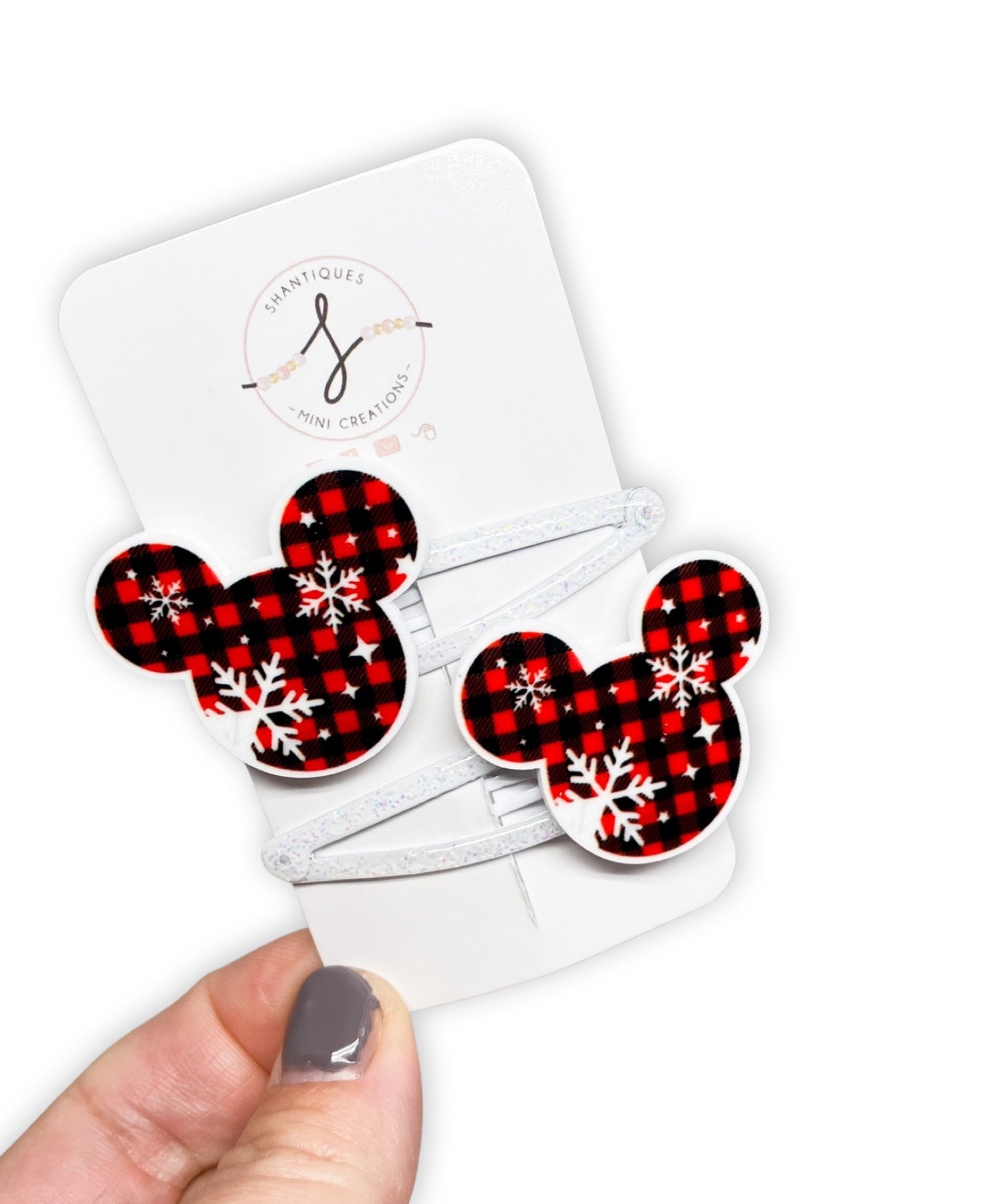Snap Clip Sets - Mouse Christmas
