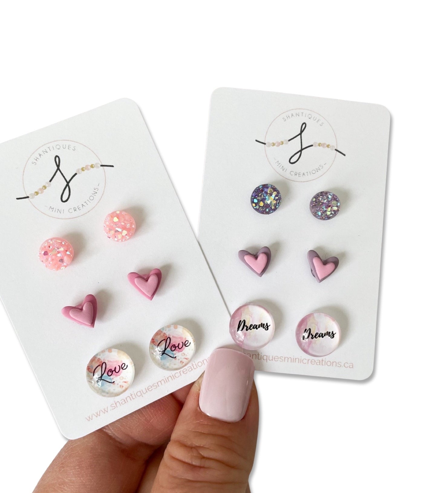 Polymer Clay - Trio Earrings