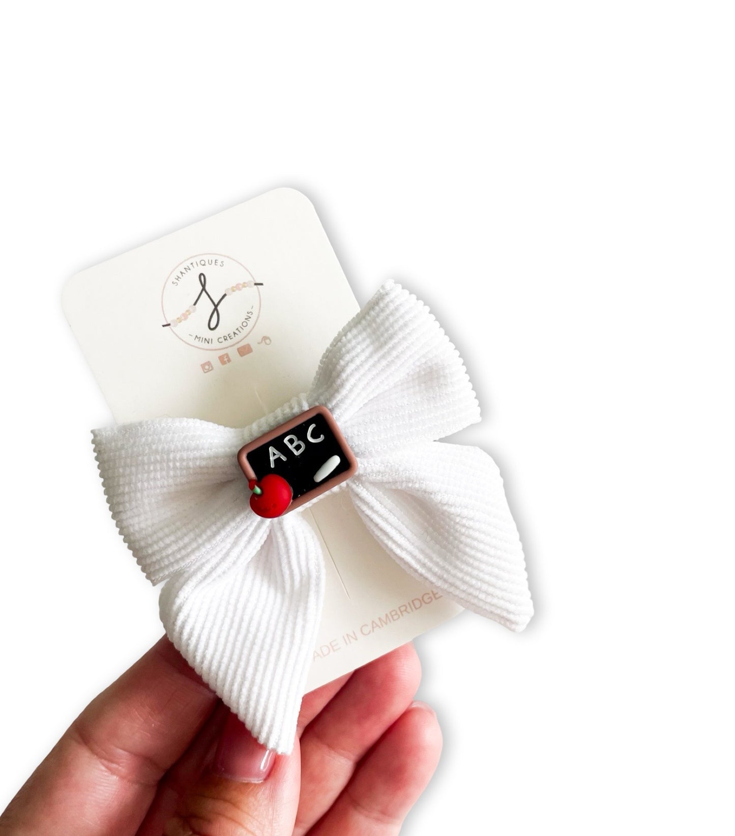 Non Slip Clip Bows - School
