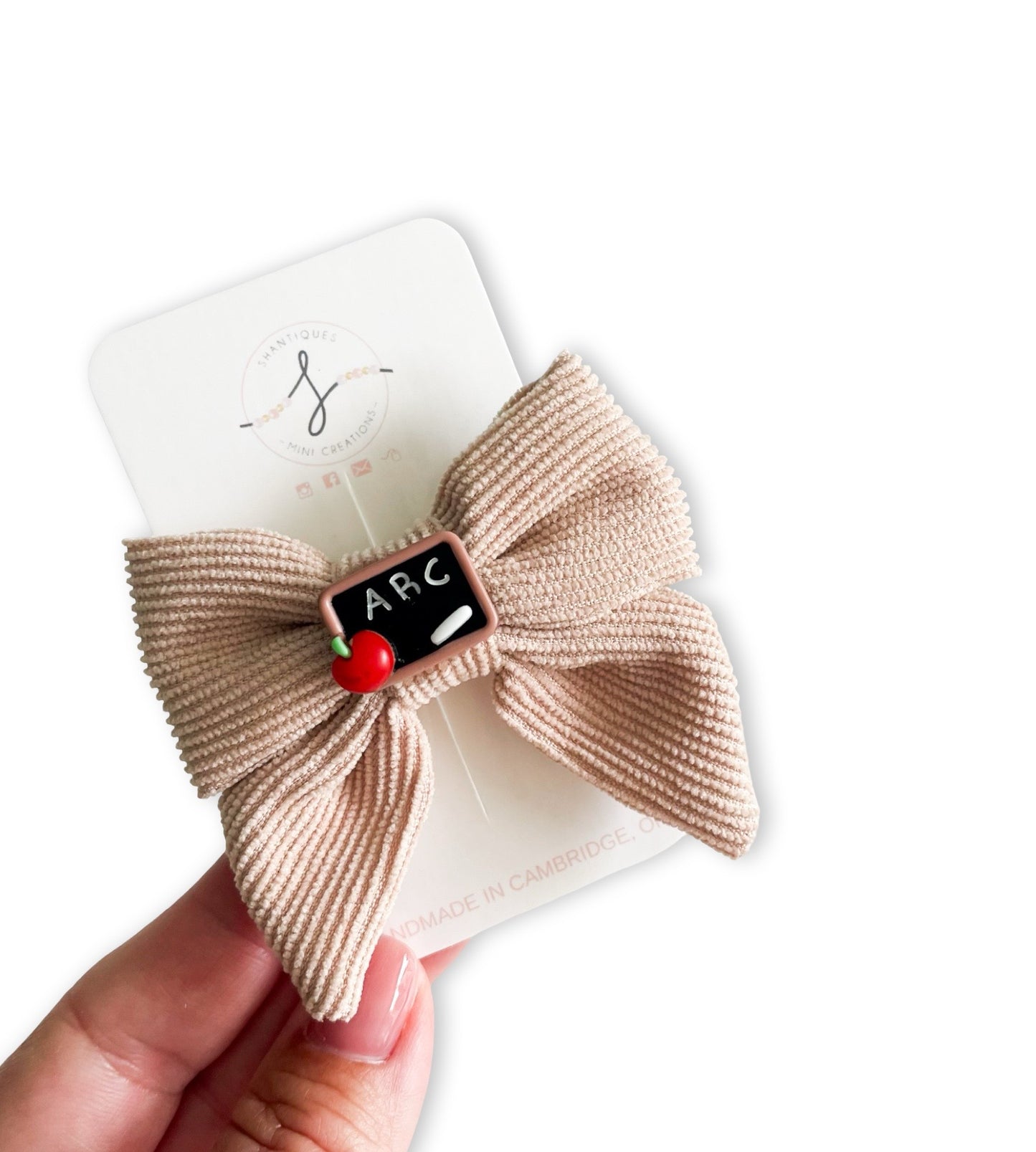 Non Slip Clip Bows - School