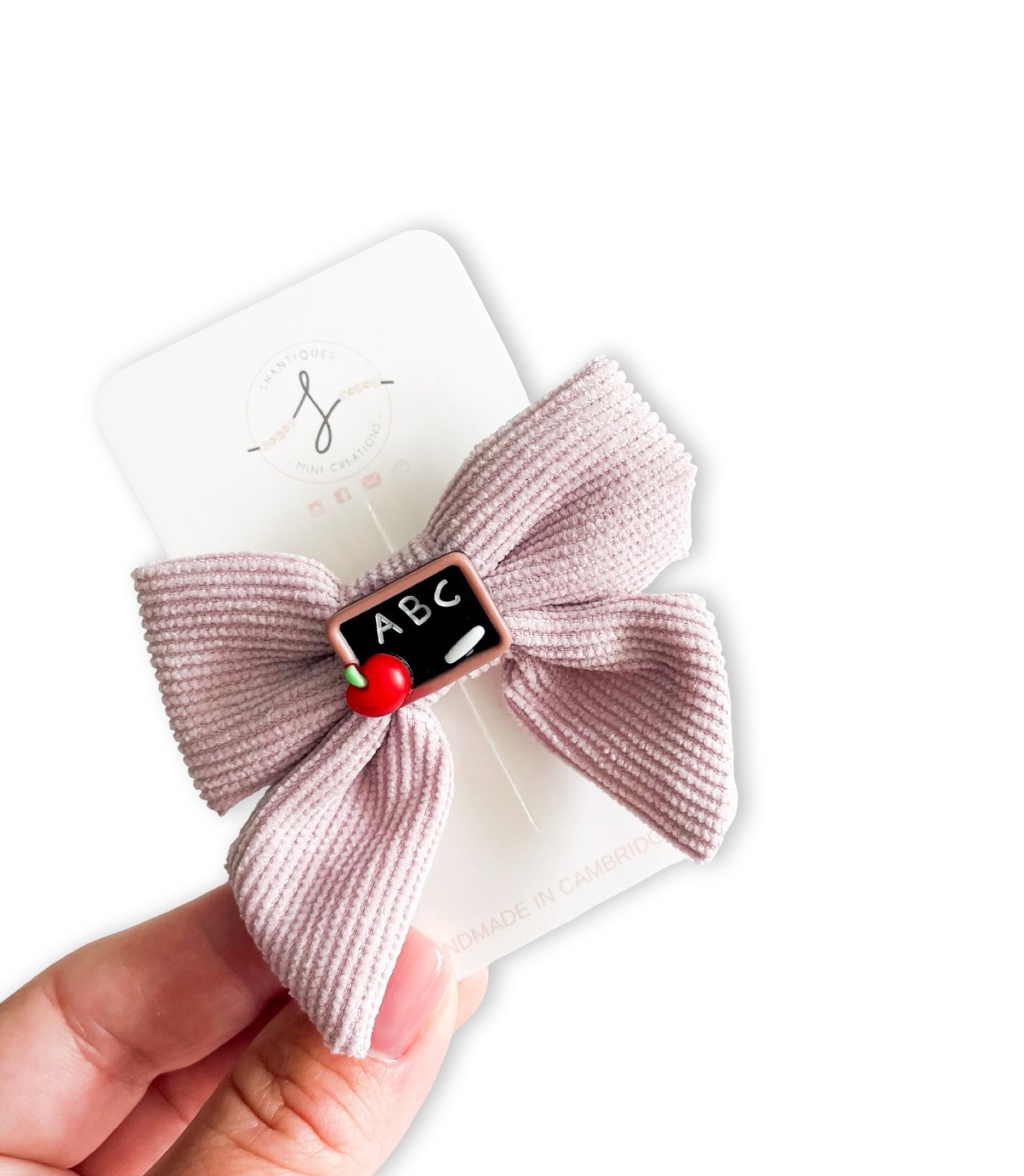 Non Slip Clip Bows - School
