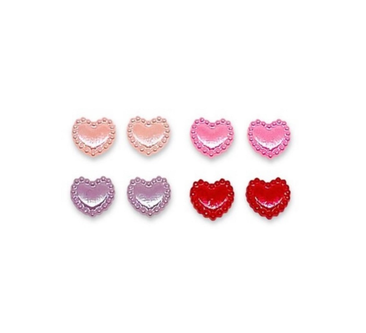 Cushion Hearts - Earrings