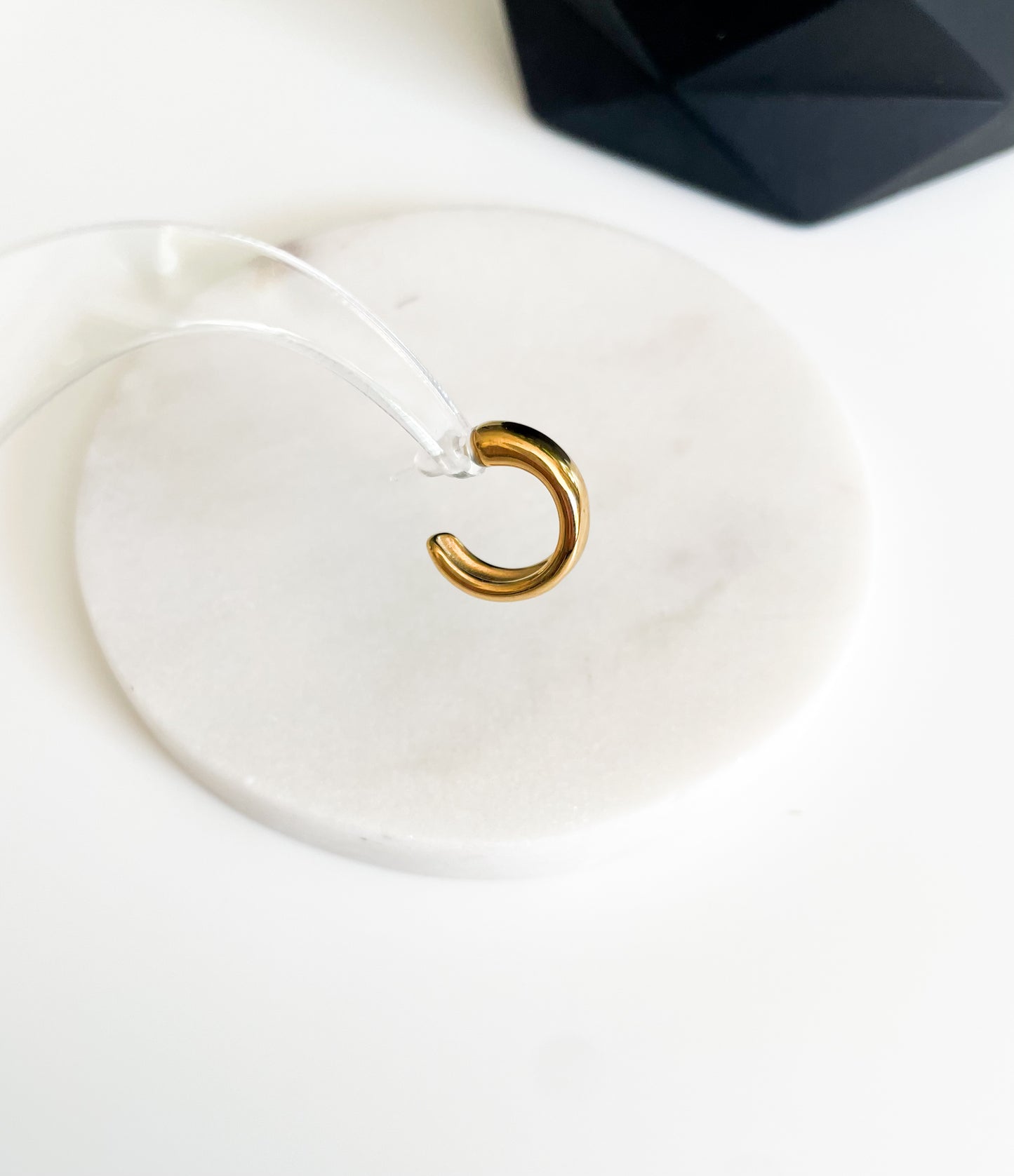 Dangle Earrings - 14K Gold Plated Hoops