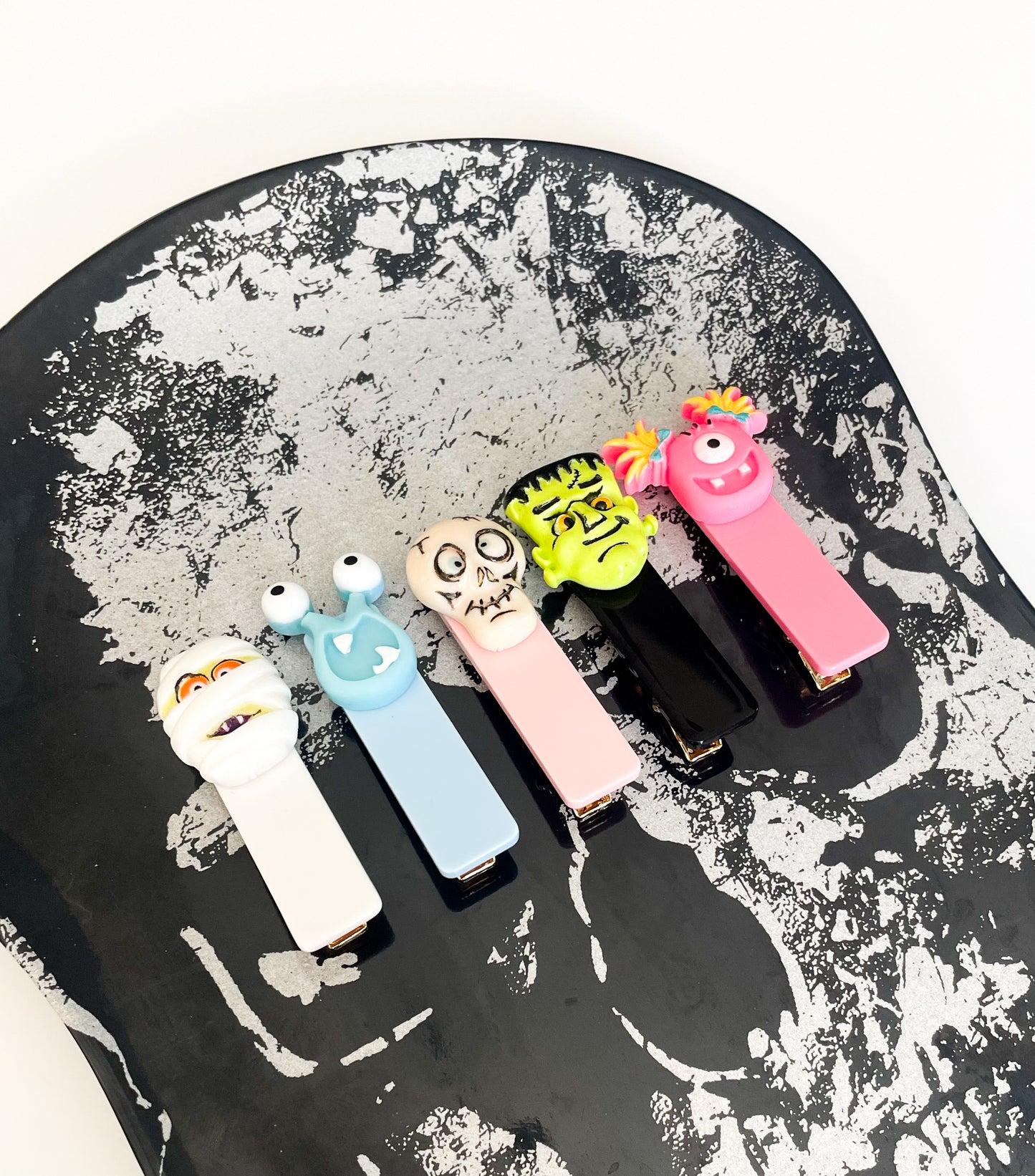 Alligator Bar Clips - Halloween Monsters