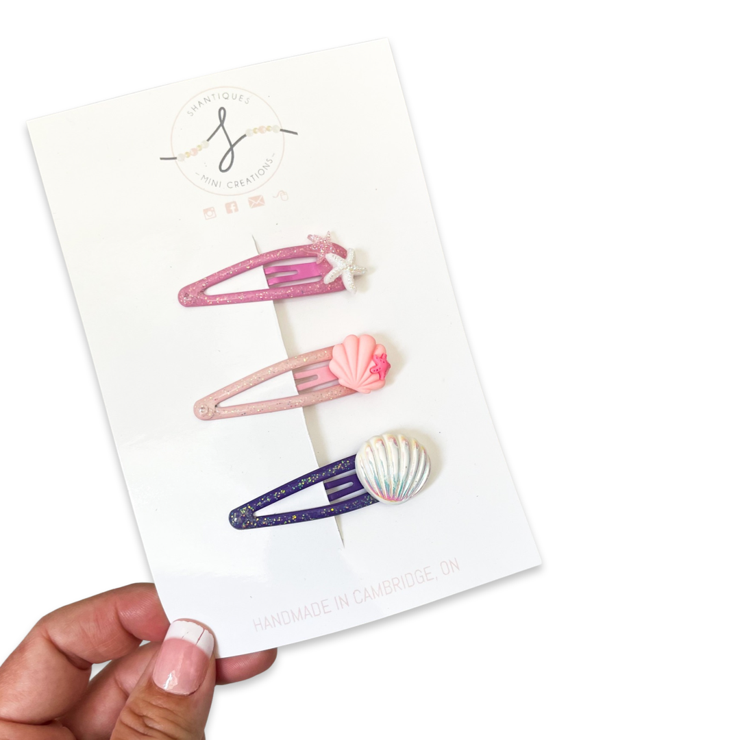 Trio Snap Clip Sets - Summer