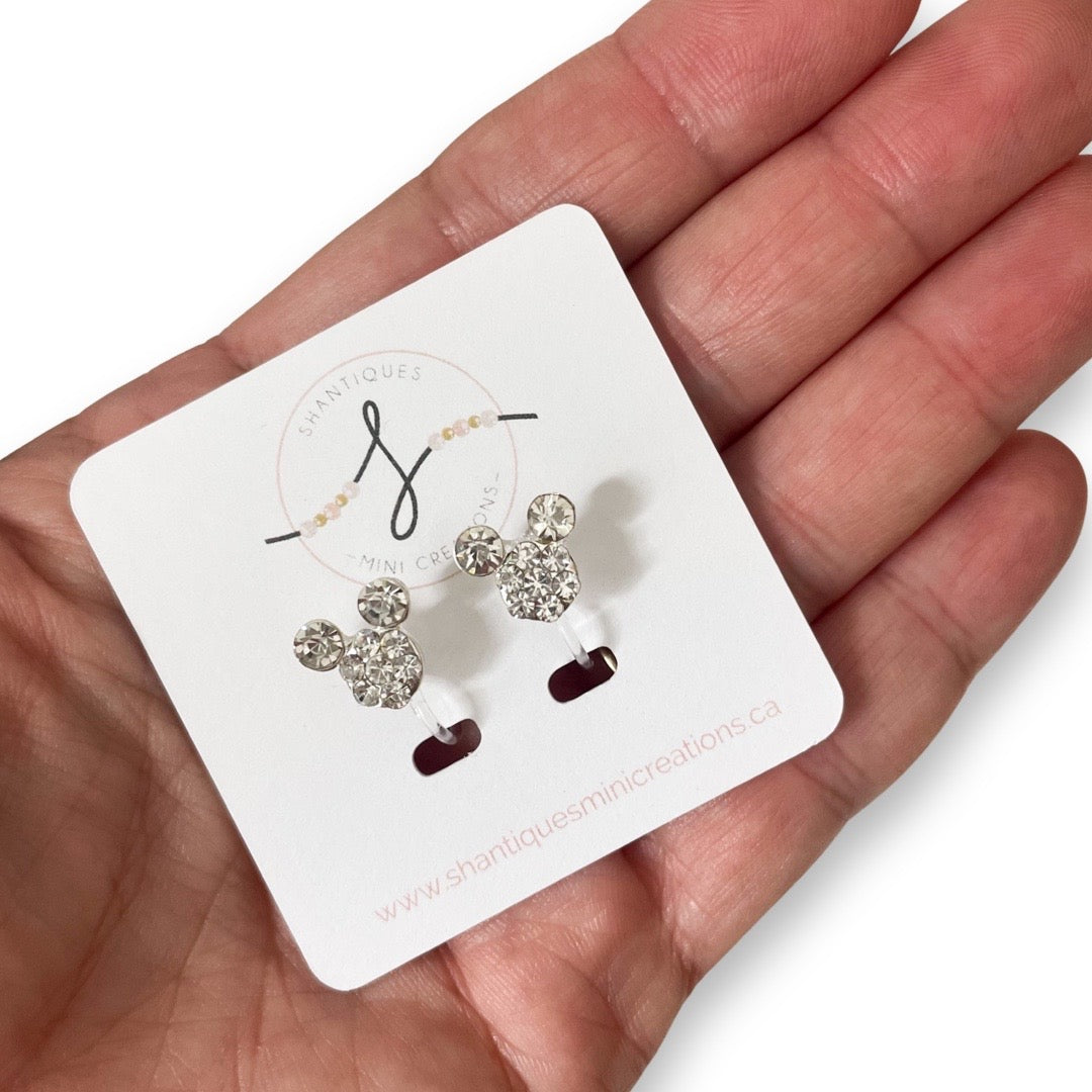 Diamond Mouse - Earrings