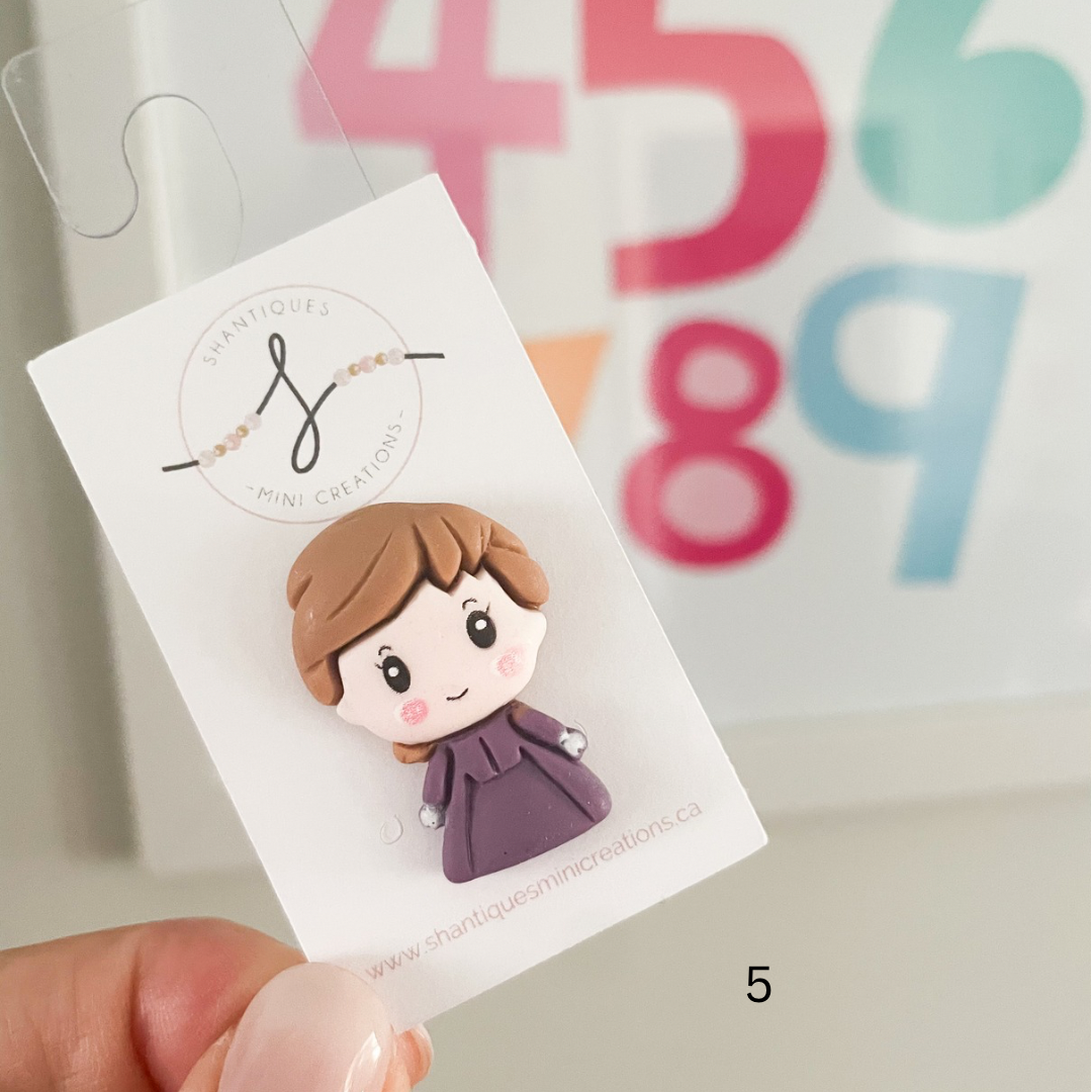 Girl Characters - Backpack Pins