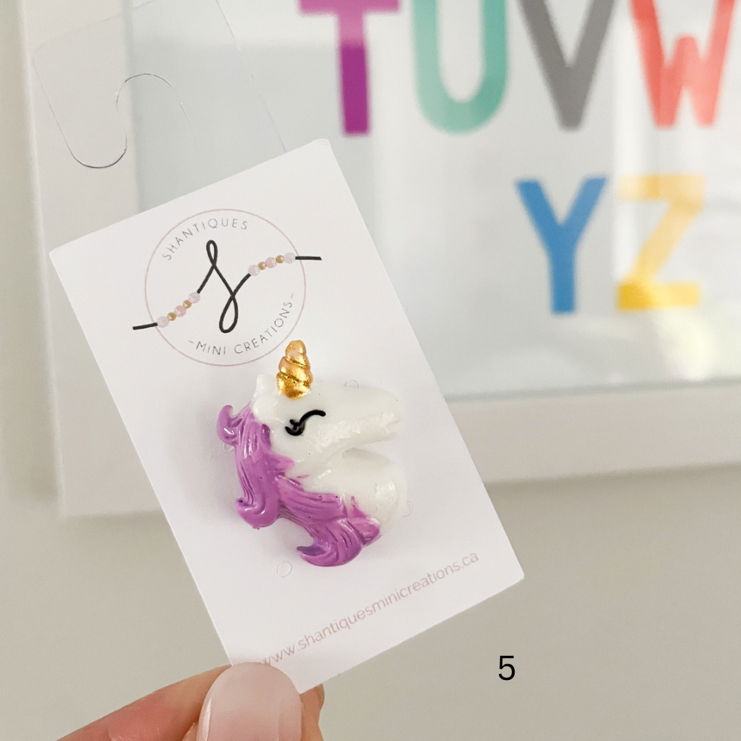 Unicorn, Rainbow + Hearts - Backpack Pins