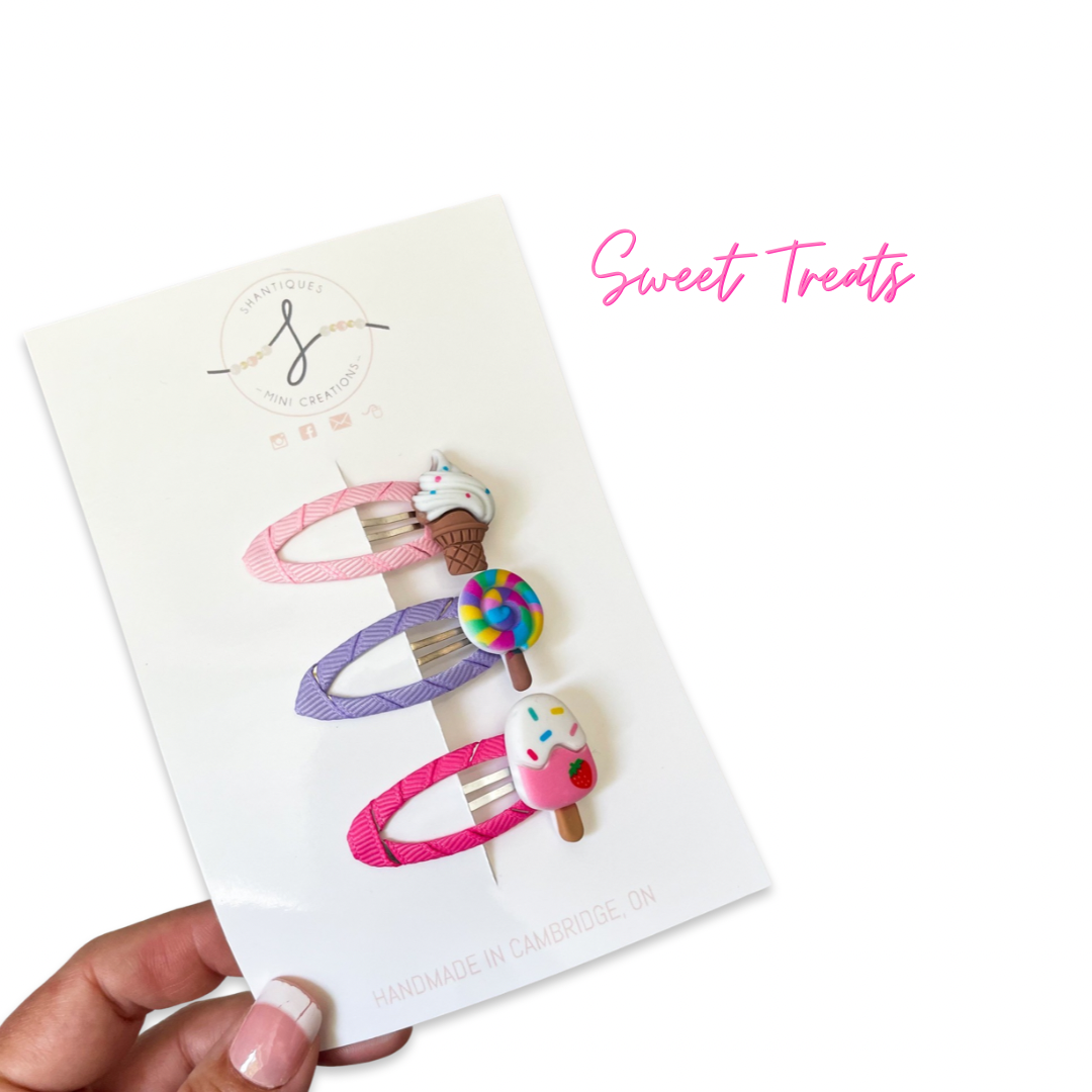 Trio Snap Clip Sets - Summer