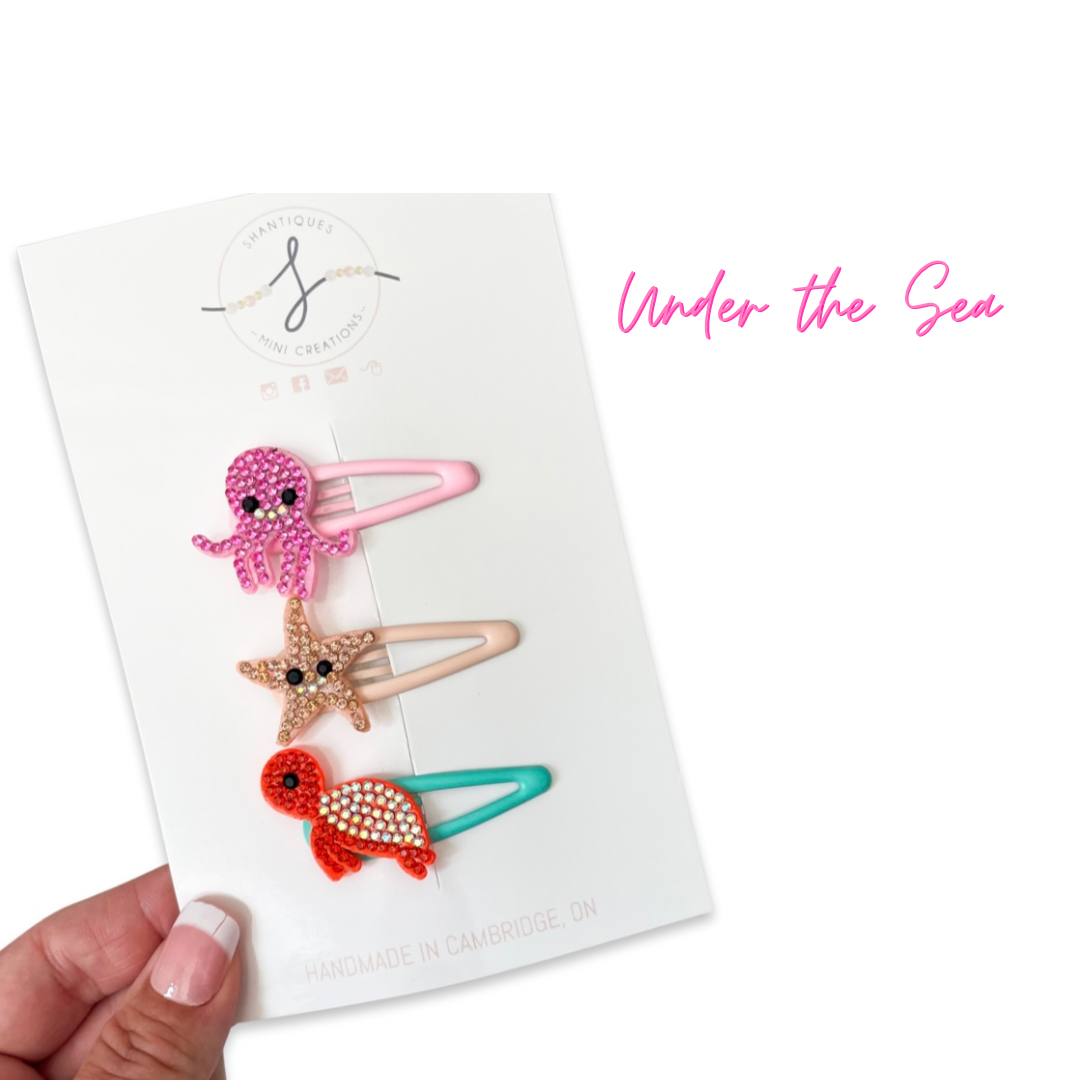 Trio Snap Clip Sets - Summer