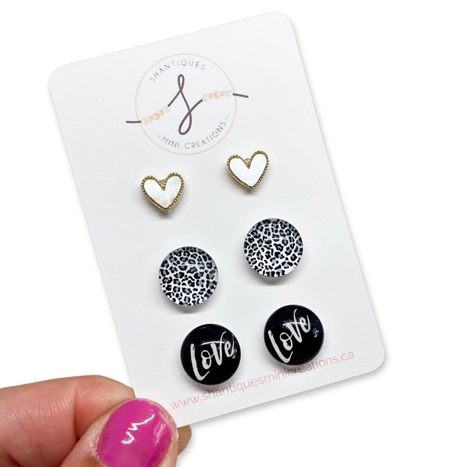 Animal Print - Trio Earrings